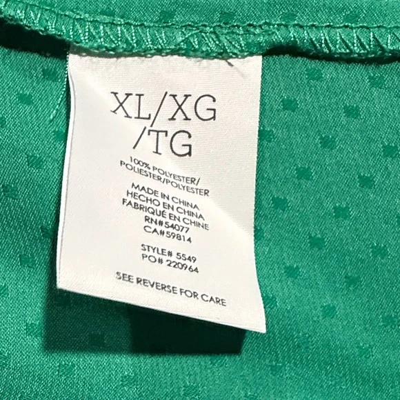 CAbi Green Sleeveless Blouse - Picture 4 of 5